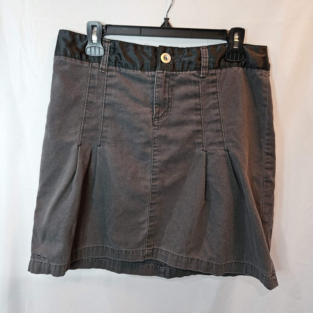 Converse One Star Womens Mini Skirt Size 10 Gray Y2K Utility Grunge Fairycore